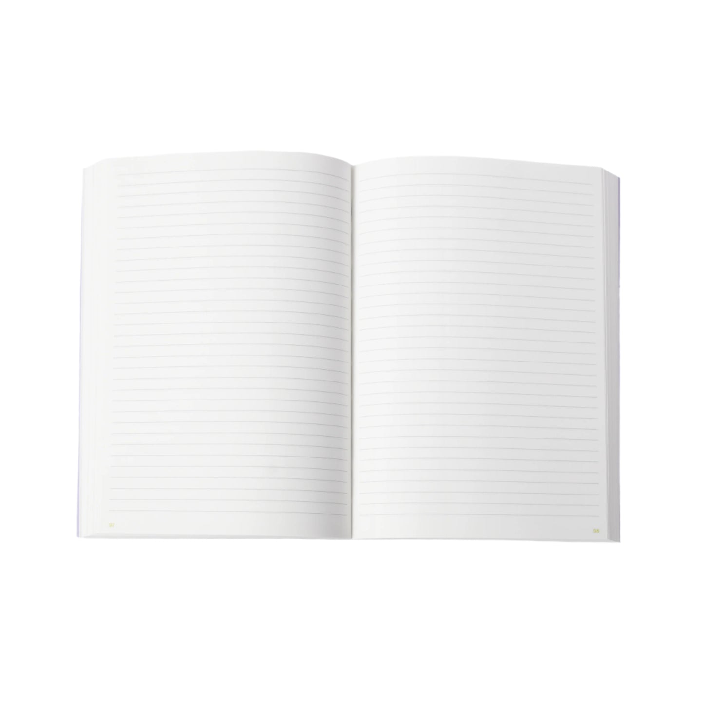 notebook with lines