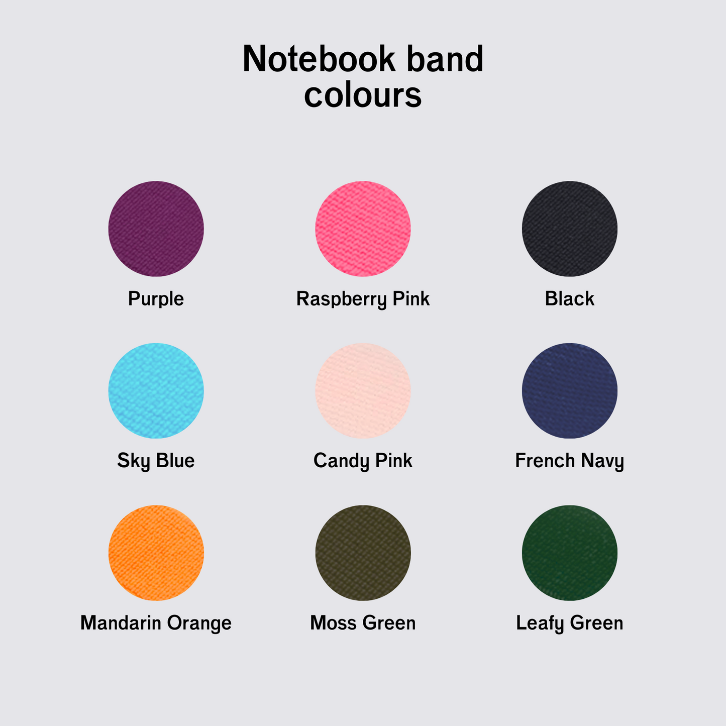 A4 Notebook Band - Raspberry