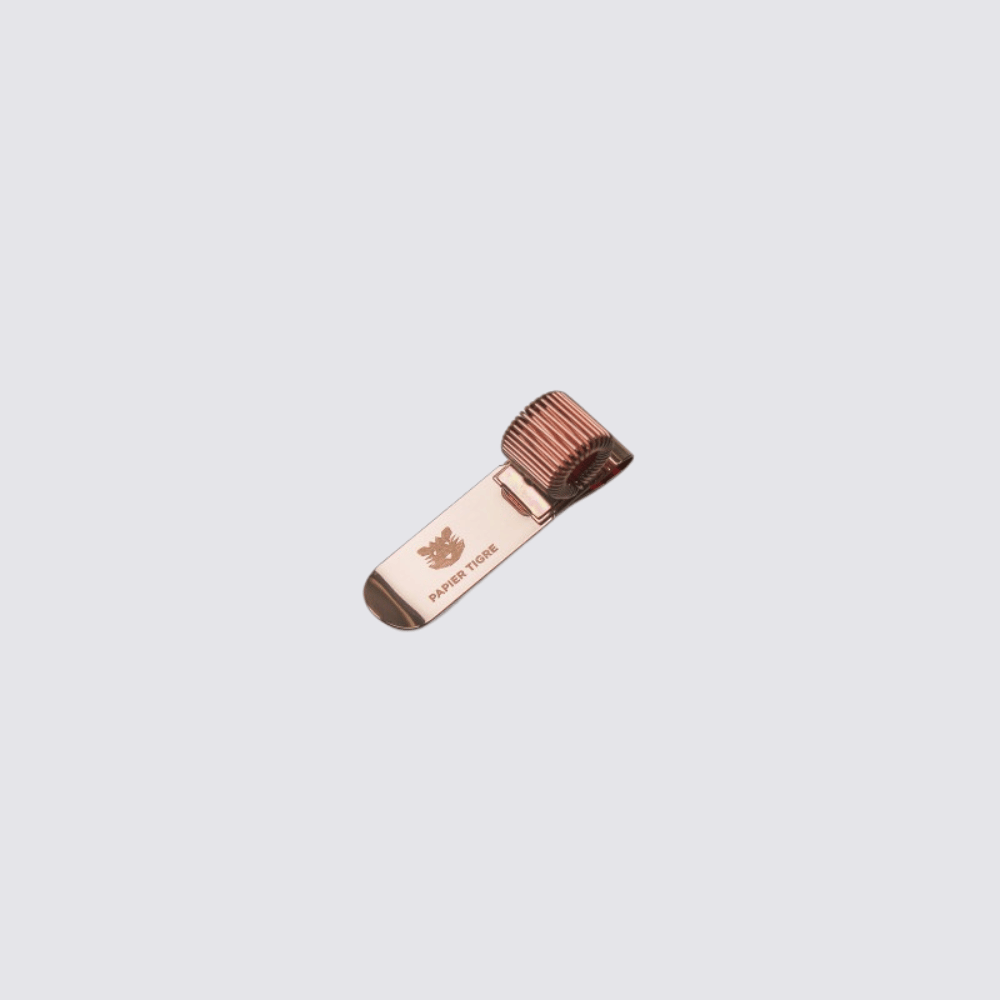 papier tigre rose gold pen clip