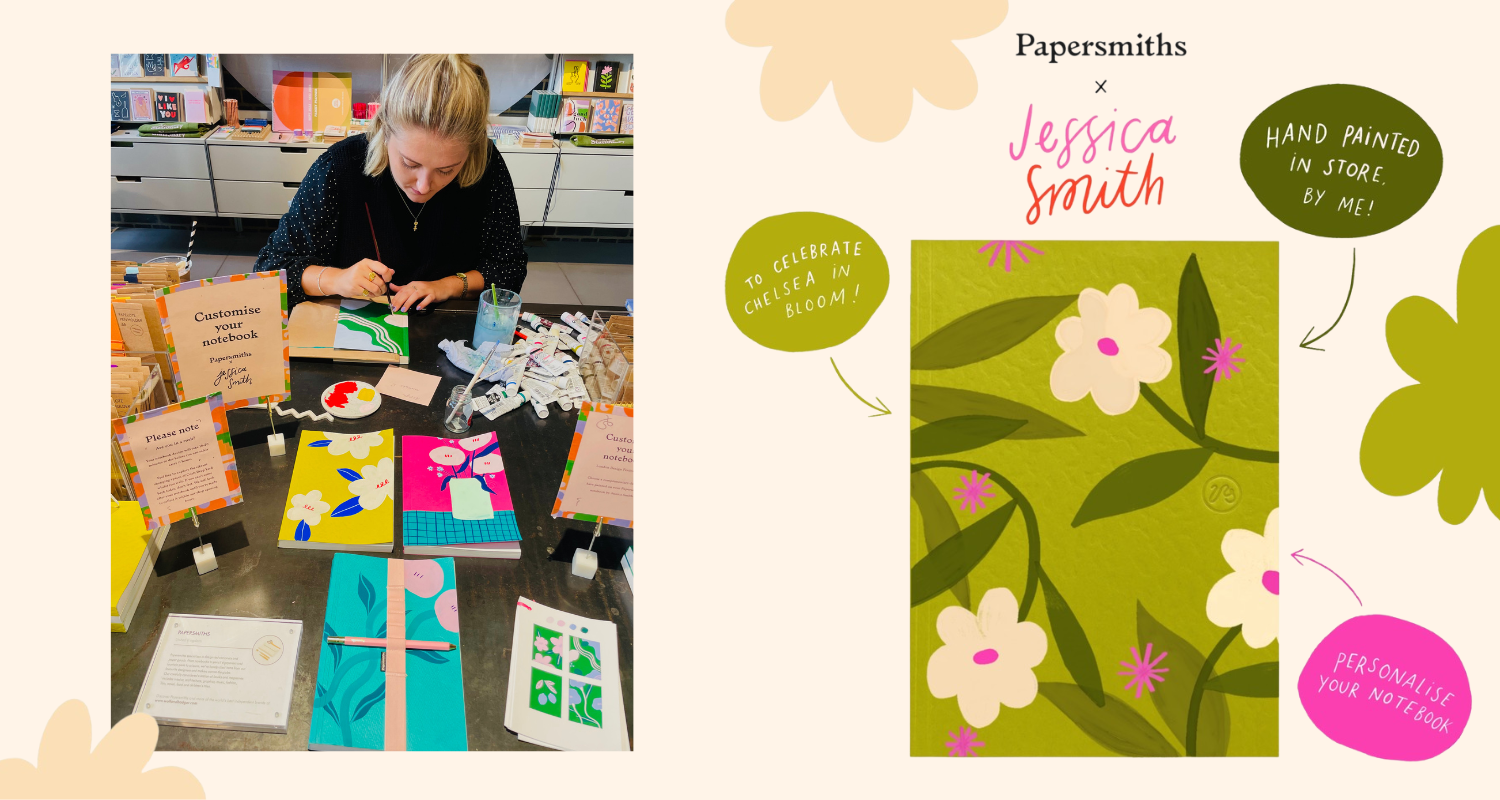 Customise Your Notebook with Jessica Smith Illustration | Chelsea Bloom 2023