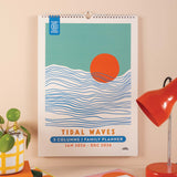 Tidal Waves Calendar Sunset Artwork 
