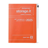 2025 Marks Storage.It Weekly A5 Diary Orange