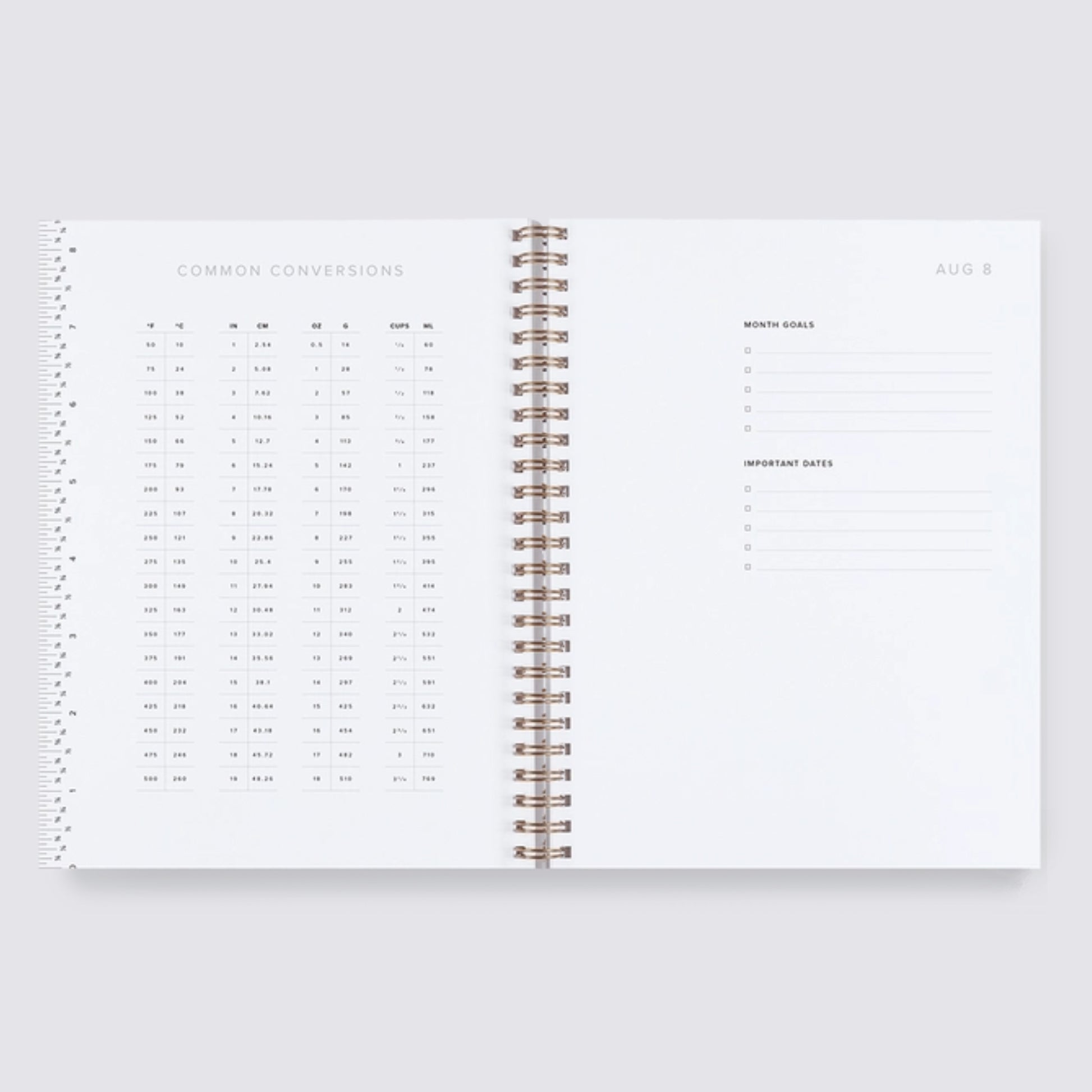 2024-2025 Academic Weekly Grid Planner - Oxford Blue