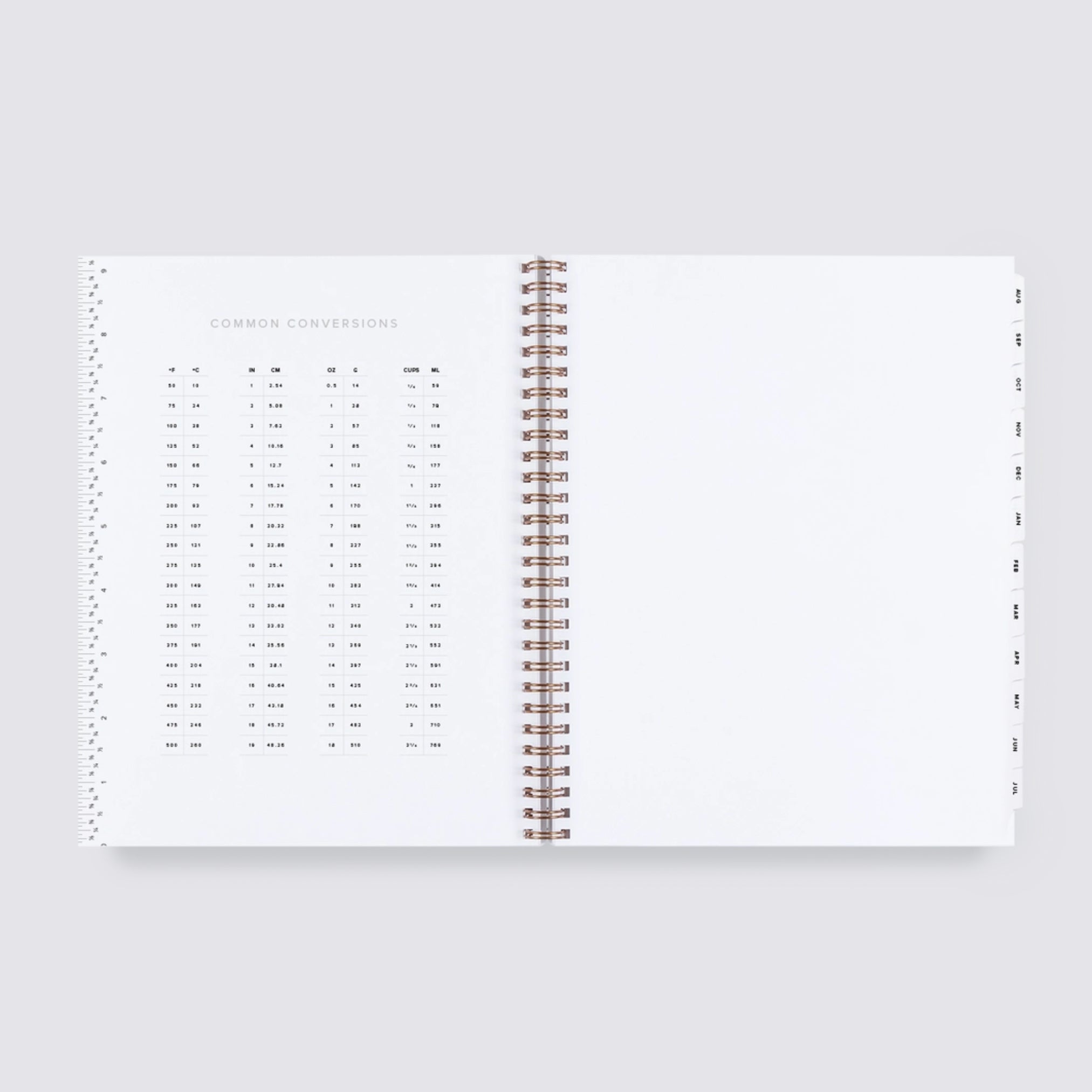 2024 - 2025 Academic Year Task Planner Conversion chart