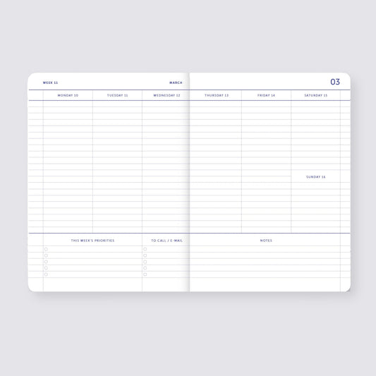 2024-2025 Academic A5 Diary ‚Äì 18 Months/ Coral Red