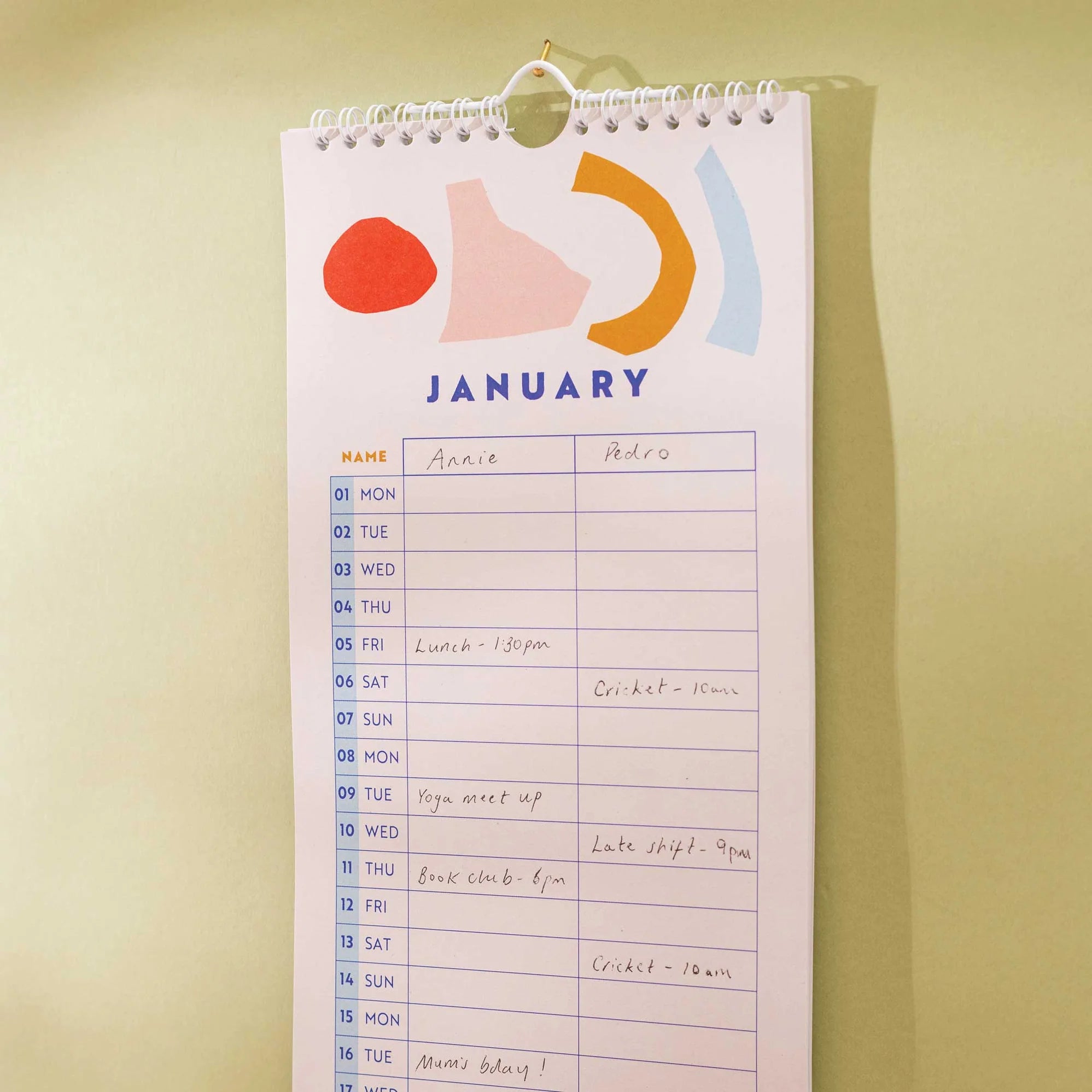 2024 couples wall calendar