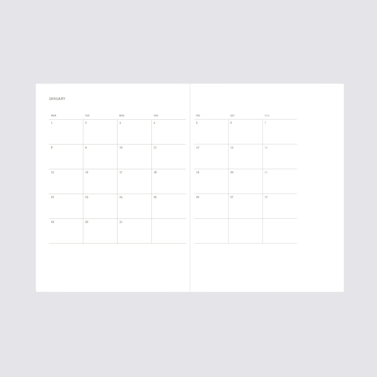 2024 Klasyk Weekly Diary - Toffee