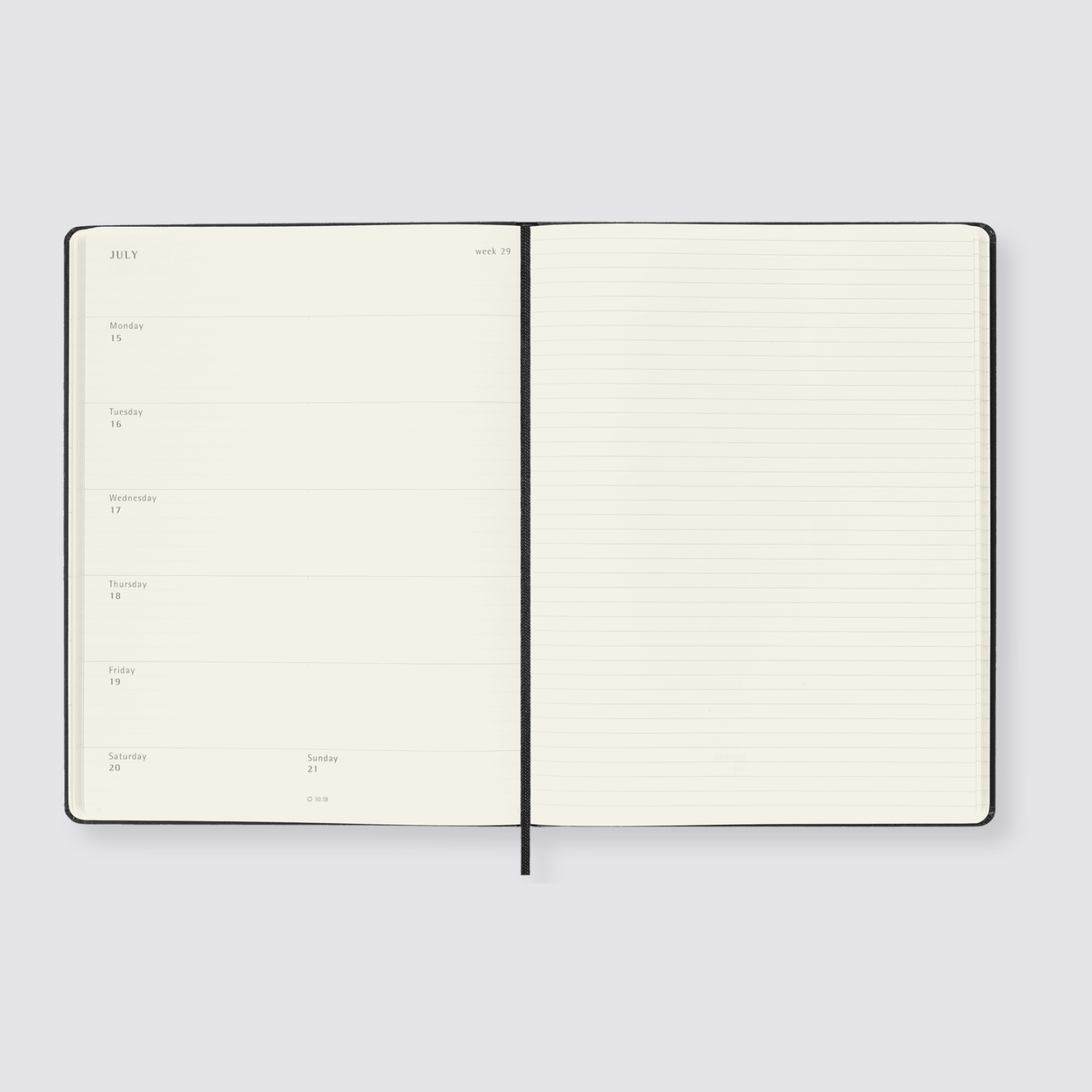 Moleskine 2024 diary weekly spread
