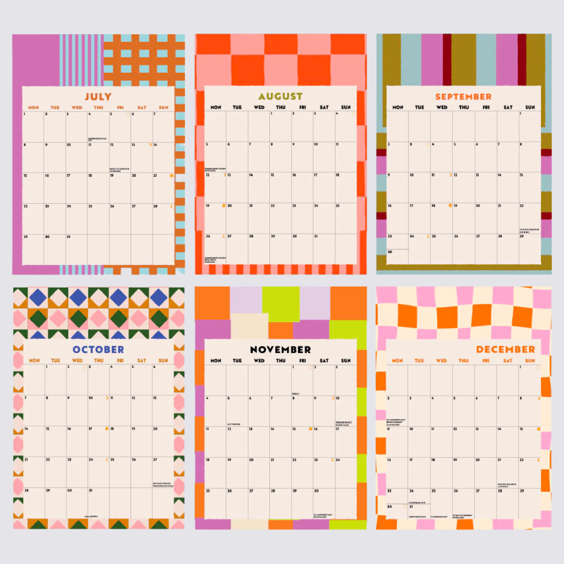 2024 monthly calendar