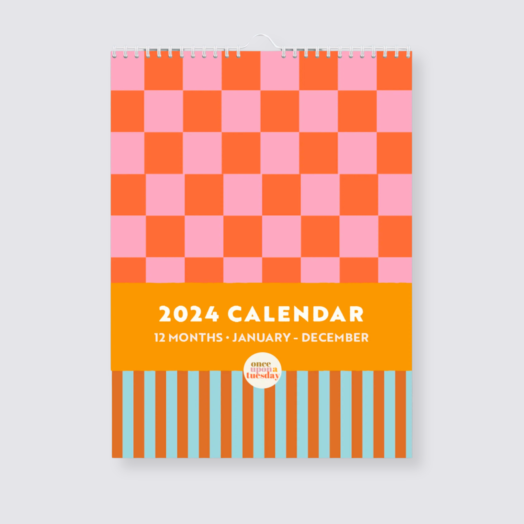 2024 wall calendar bright print