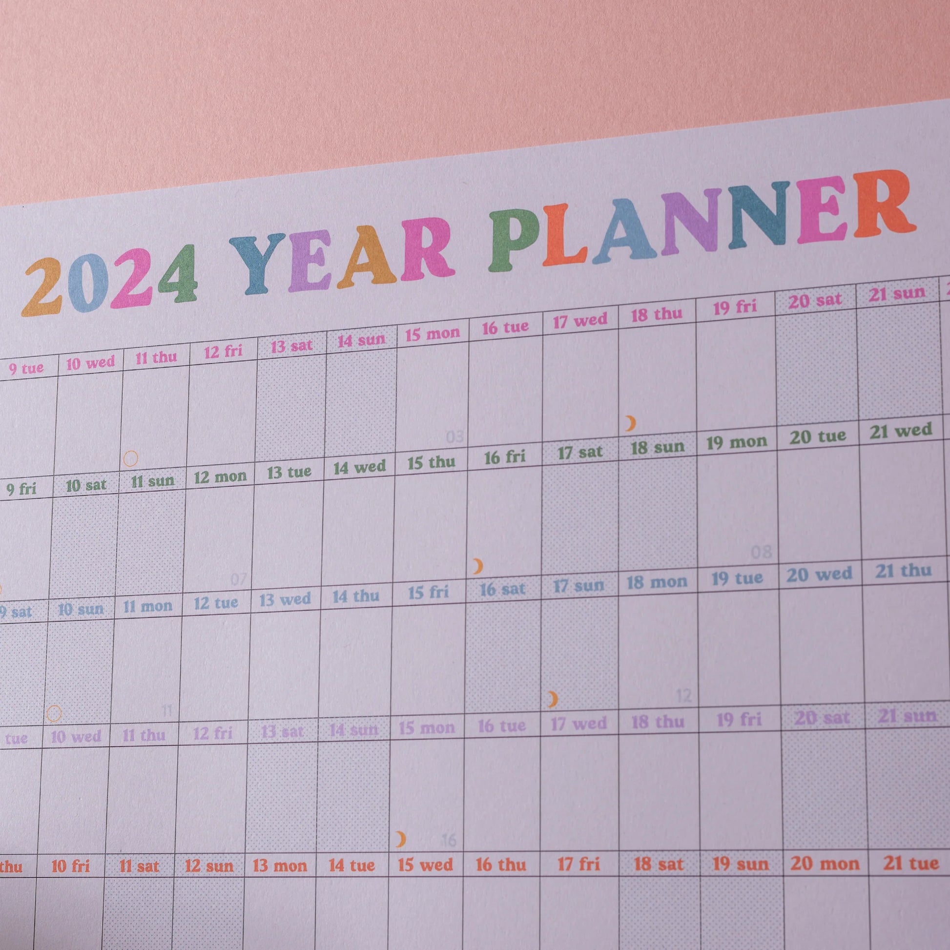 2024  Wall Planner - Landscape - This Is the Year