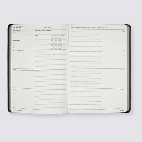 The 2025 Weekly Spread Diary