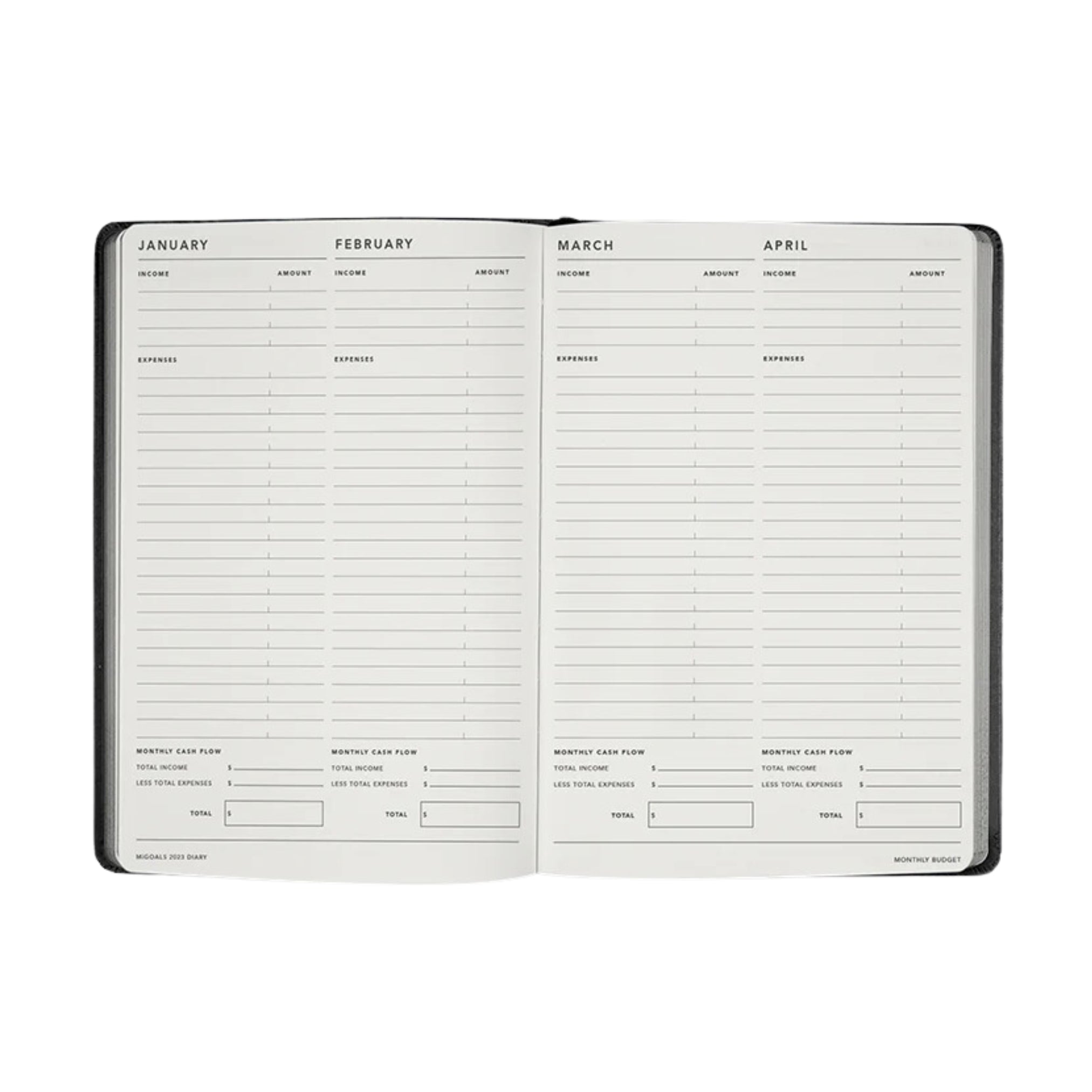 A5 diary for weekly notes and planning
