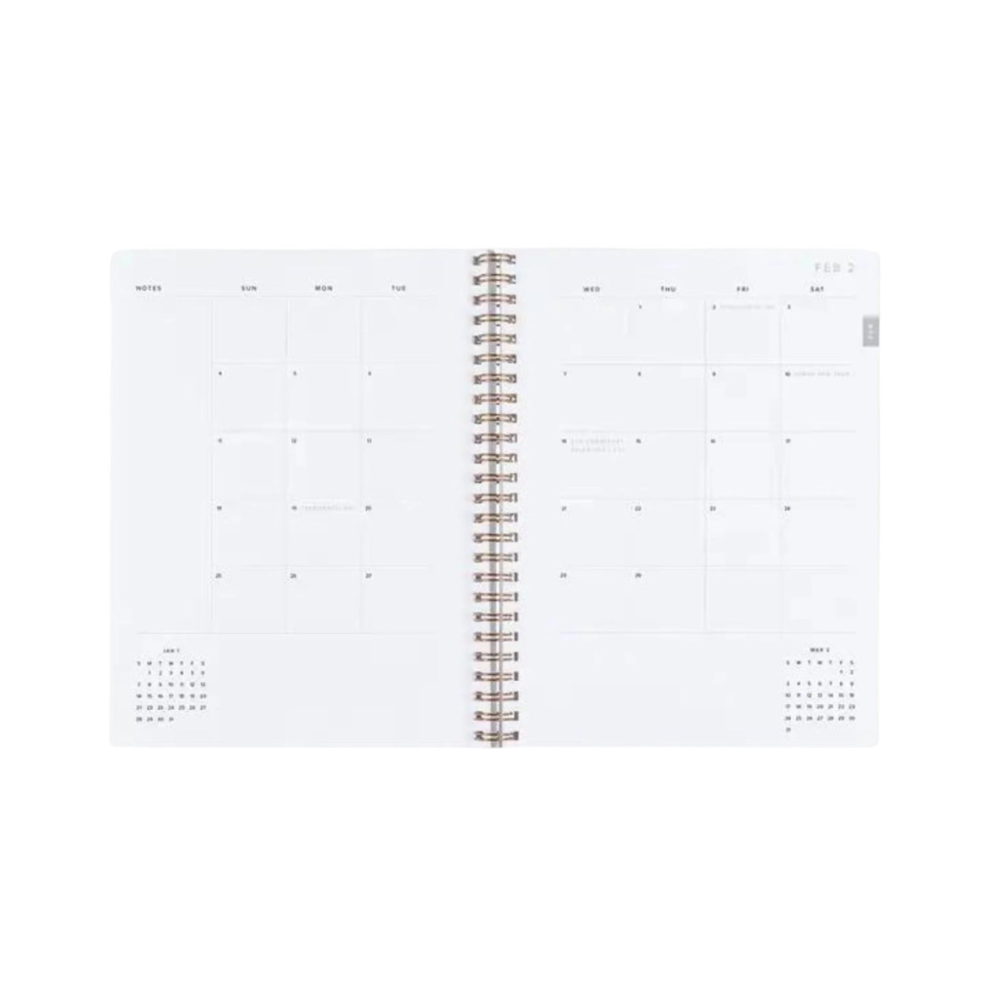 2025 Compact Task Planner - Lavender Grey