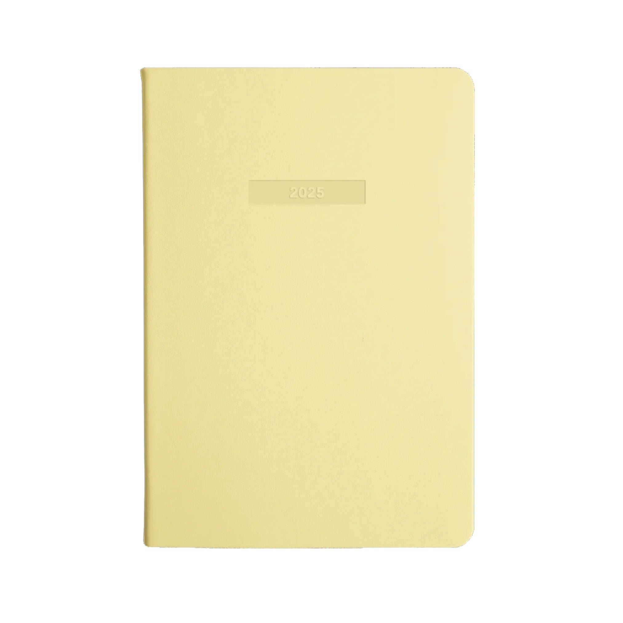 yellow 2025 weekly spread diary MiGoals