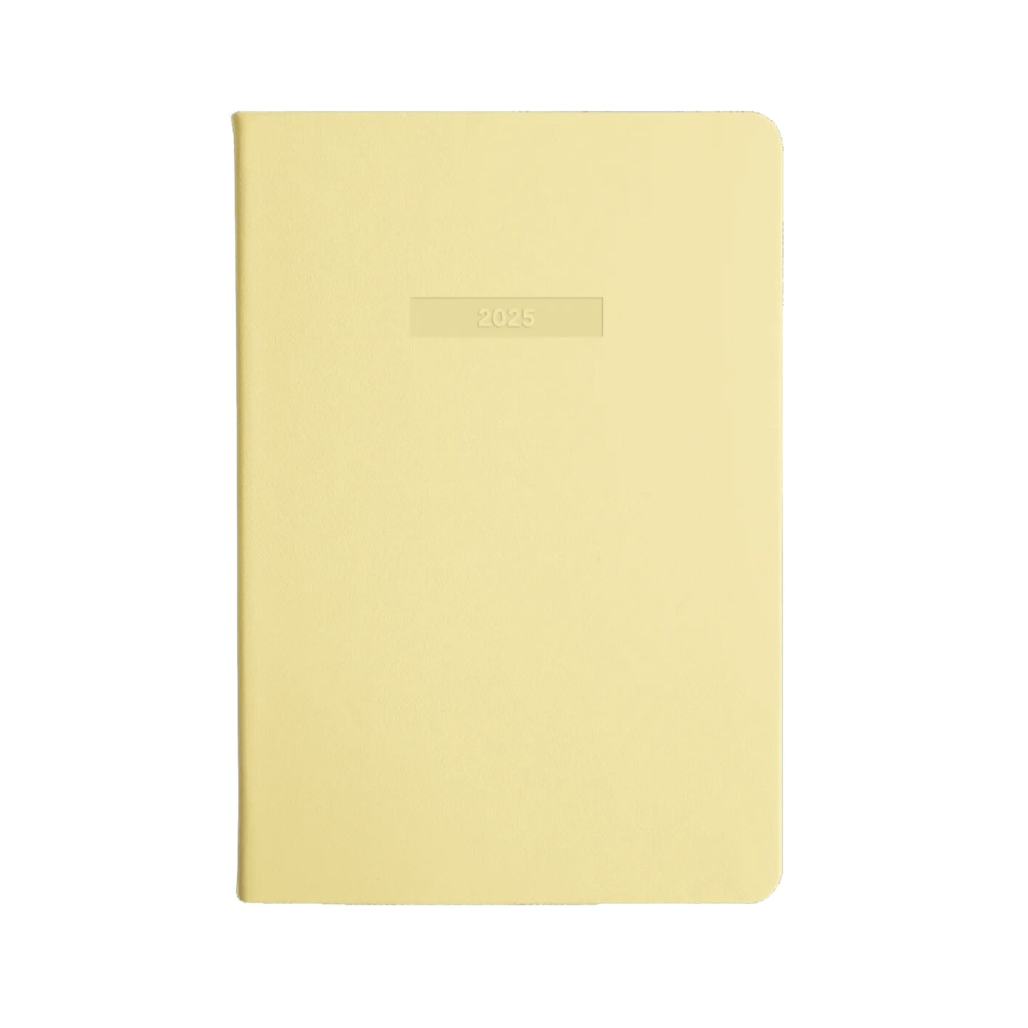 yellow 2025 weekly spread diary MiGoals