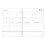 2026 My Journal Weekly Diary - Coral Stripes