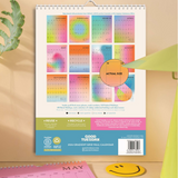 Calendar Ombre colourful gradient 2026