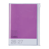 Purple notebook with 'Colors' branding on a white background