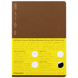 Dot grid notebook brown