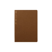 Cacao Brown Grid Notebook