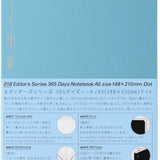 365 Days Dot Grid Notebook - Blue / A5