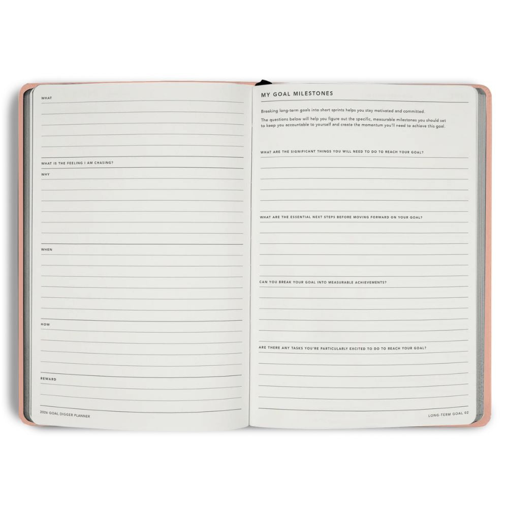 2026 Goal Digger Diary - Classic / Progress over Perfection