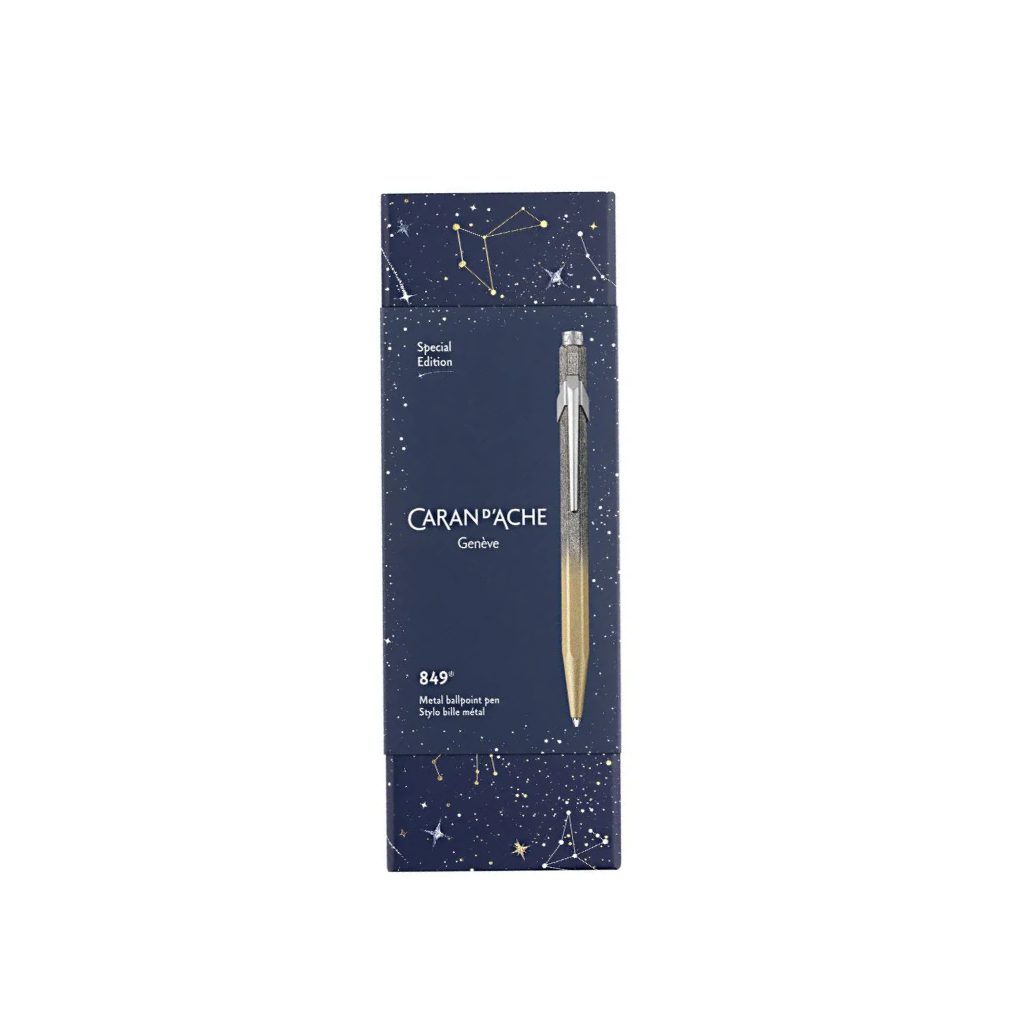 High quality Caran d'Achea Gold pen. Aluminium and refillable. 