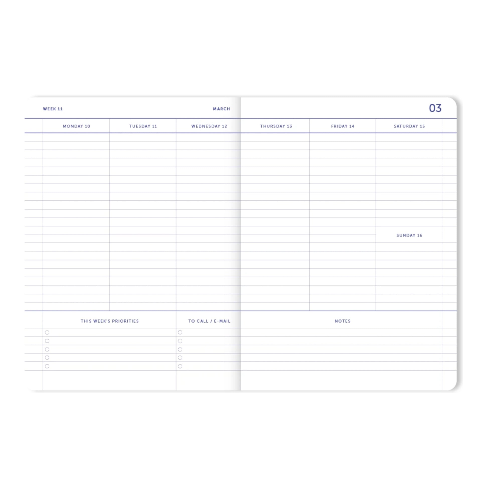 2025 My Journal Weekly Diary - Terracotta