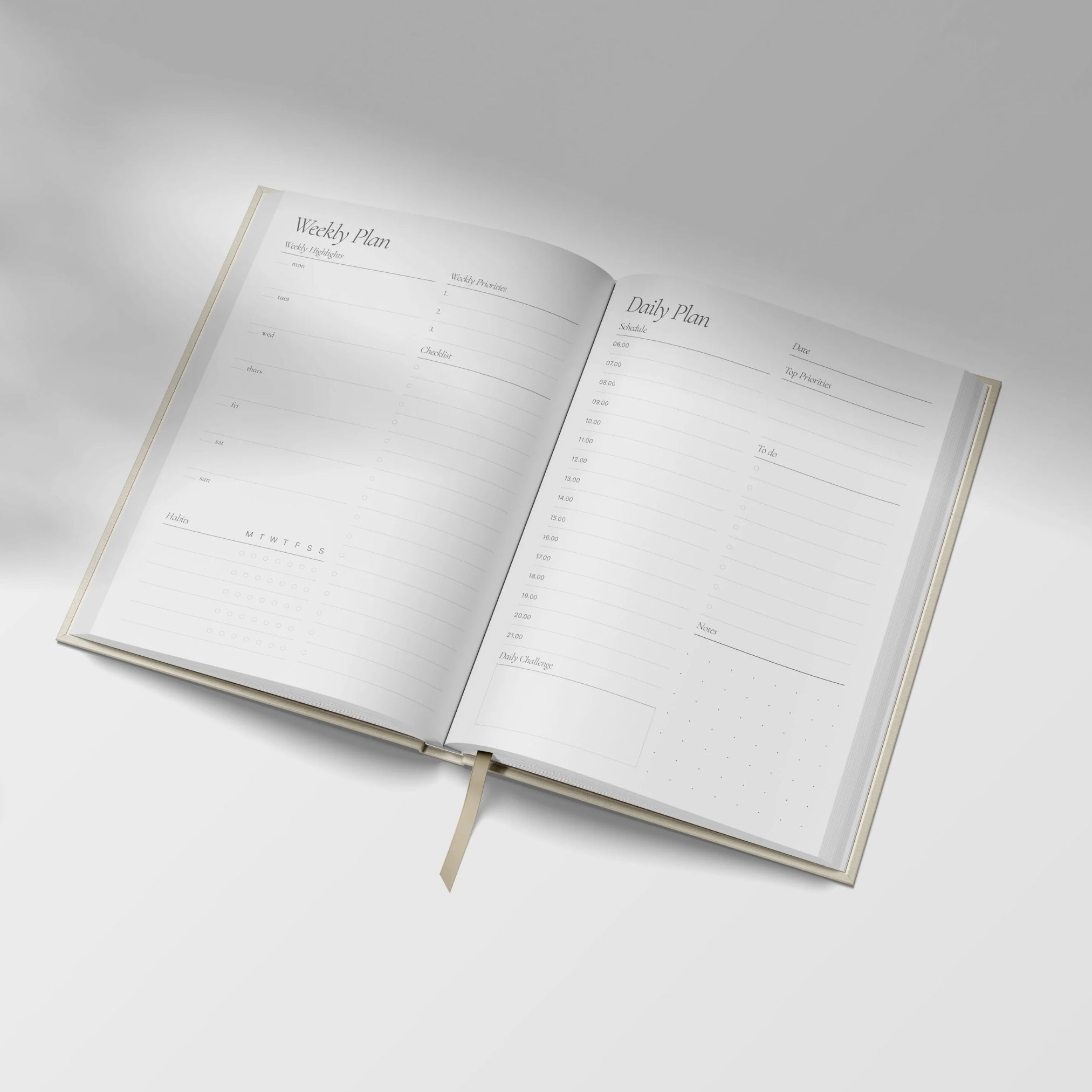 A5 daily planner spread lifestyle