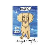 dog illustration Christmas card