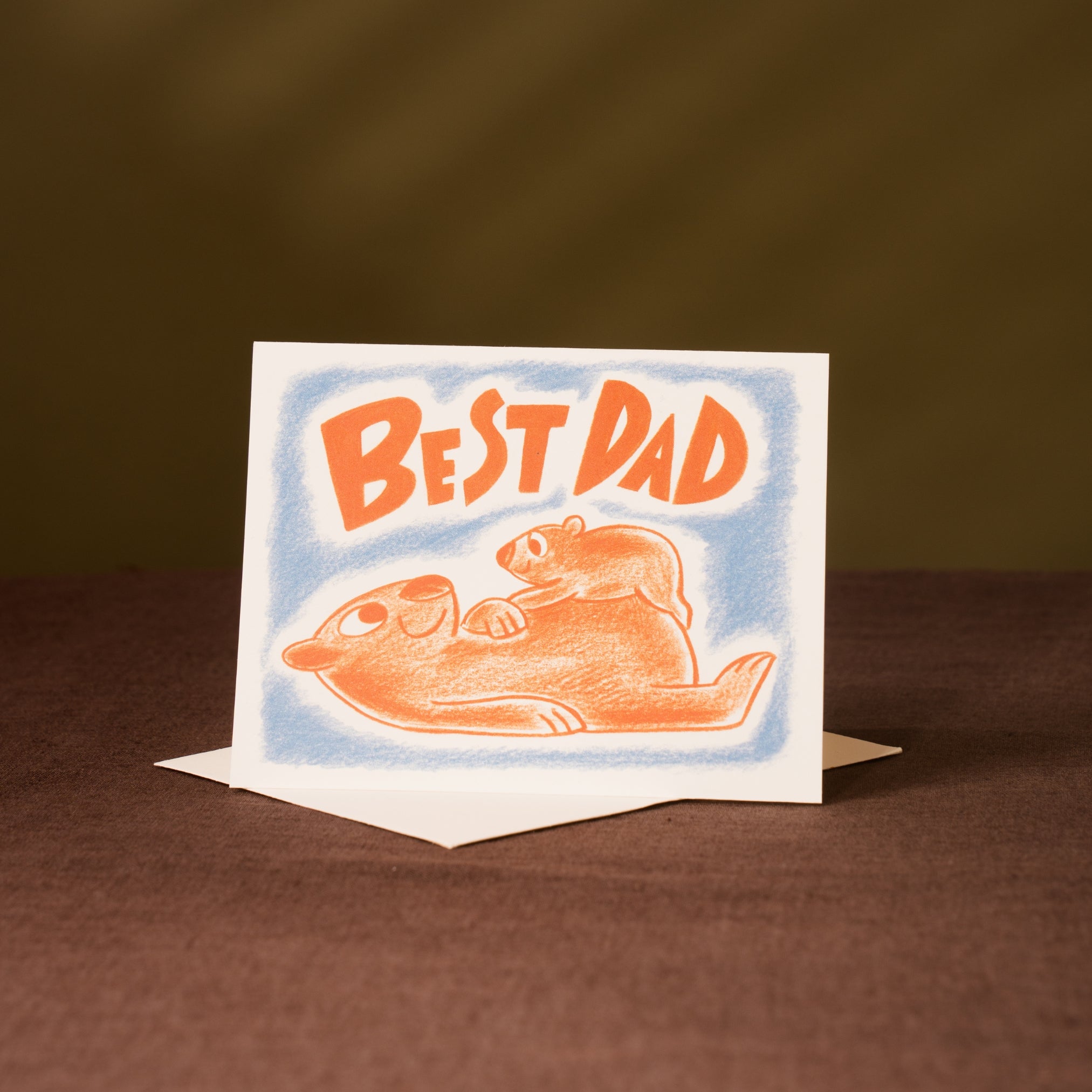 cute best dad wombat card