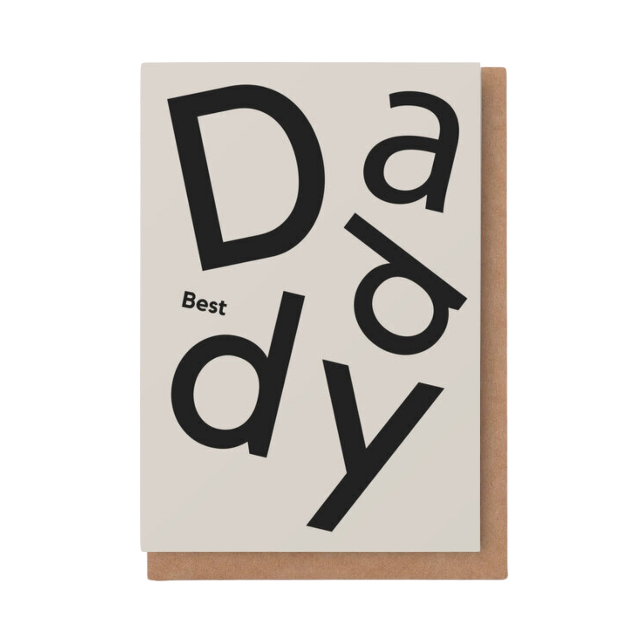 minimalist Best Daddy card