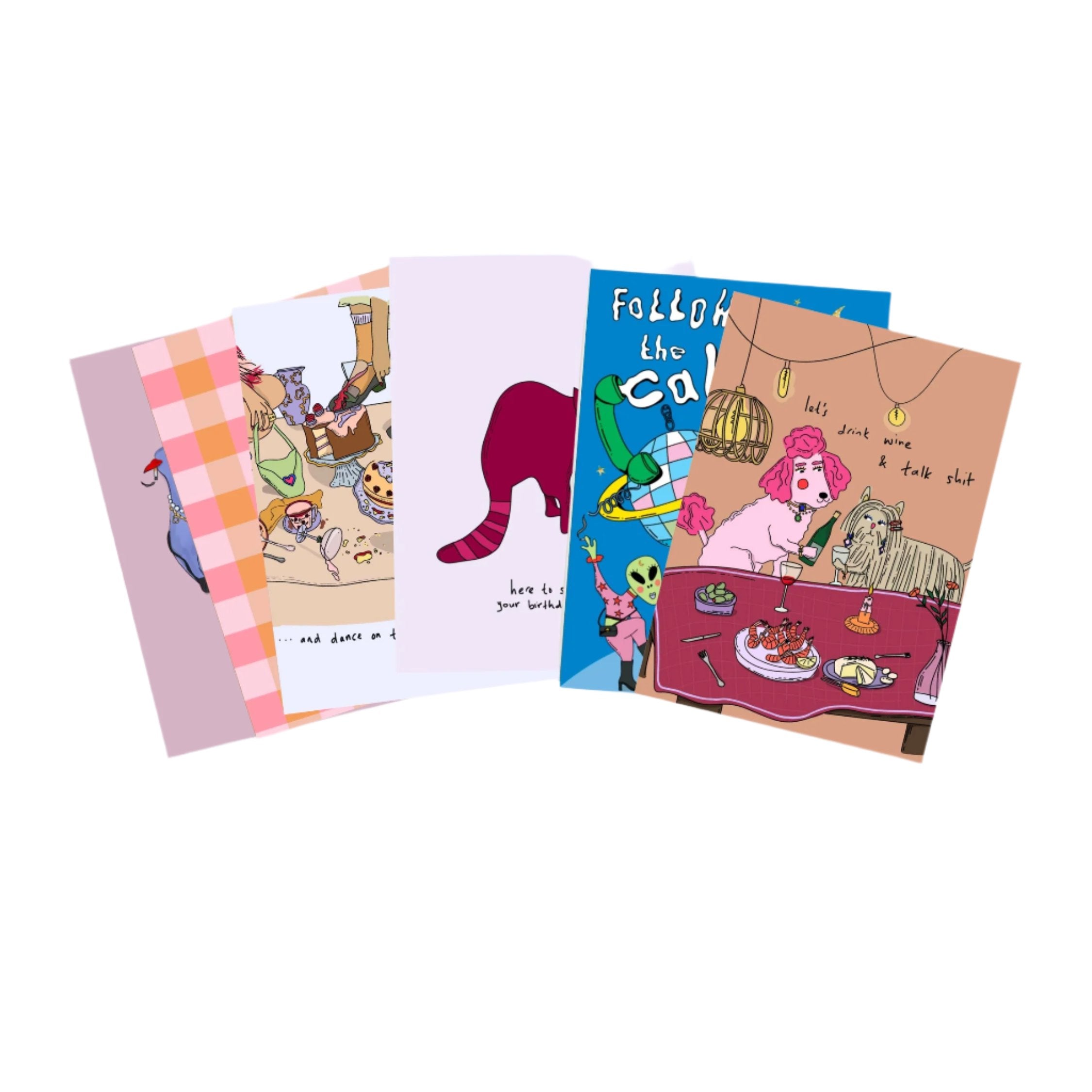 Birthday Greeting Cards Set