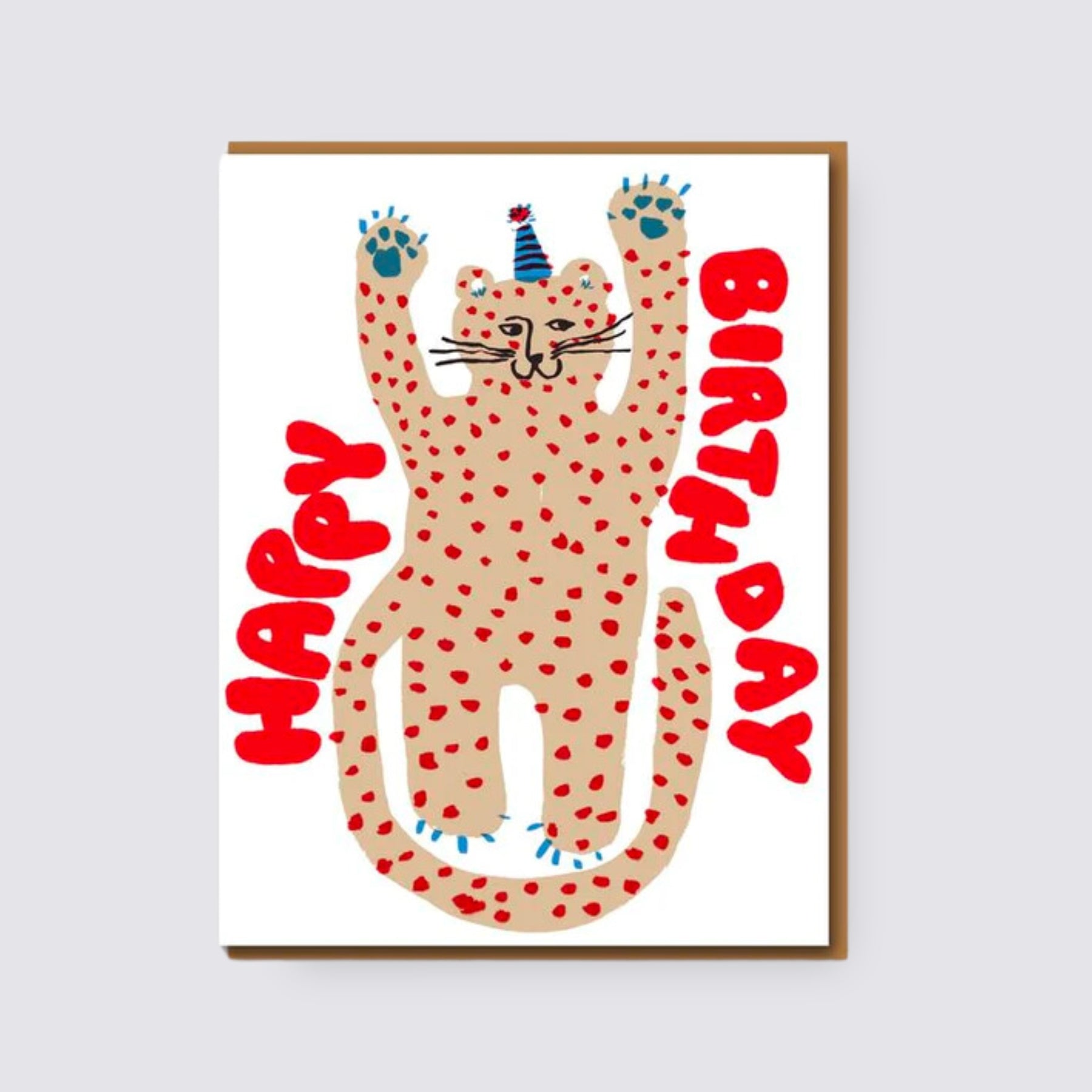 Cheetah Birthday Card