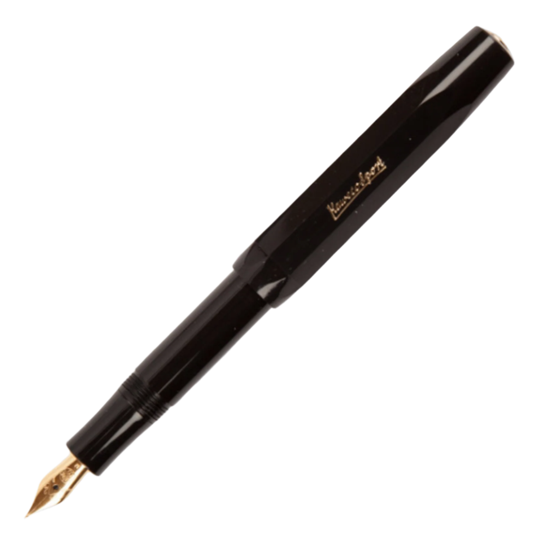 Black fountain pen kaweco sport