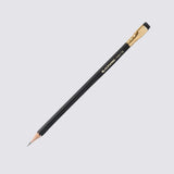 matte black pencil with rubber end 