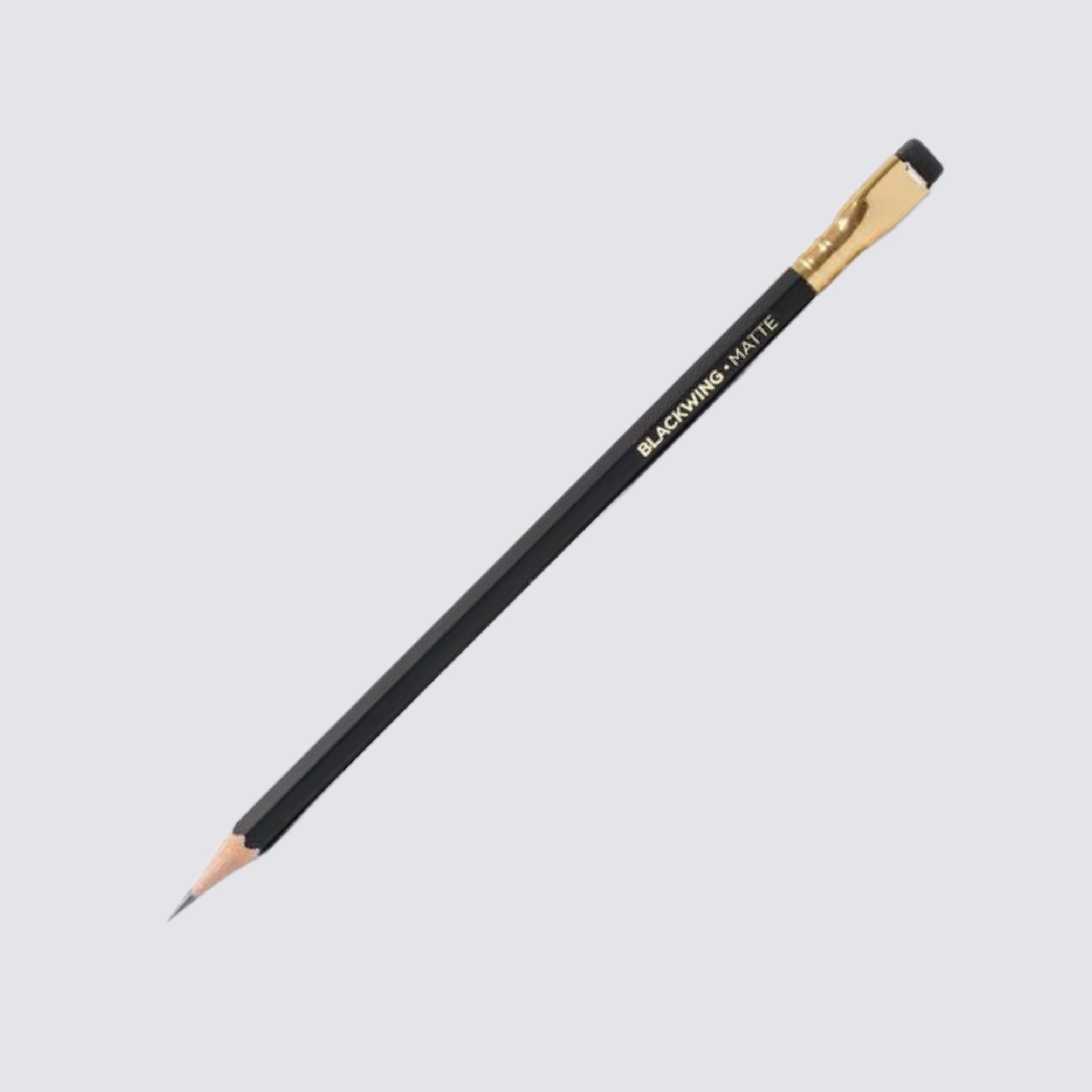matte black pencil with rubber end 