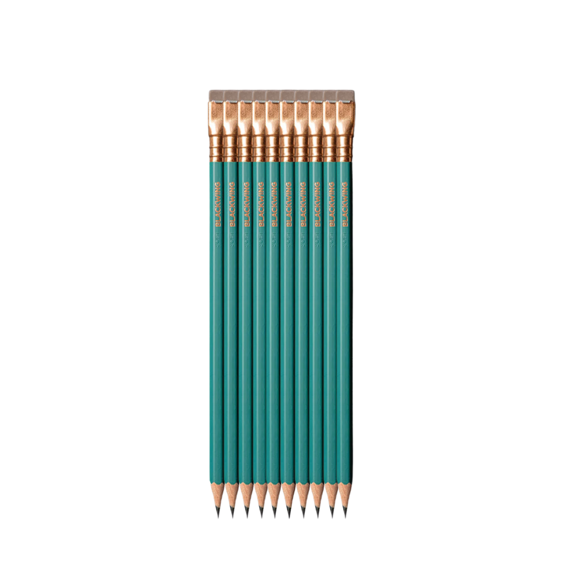 Blackwing Graphite pencils matte green pack of 12. 