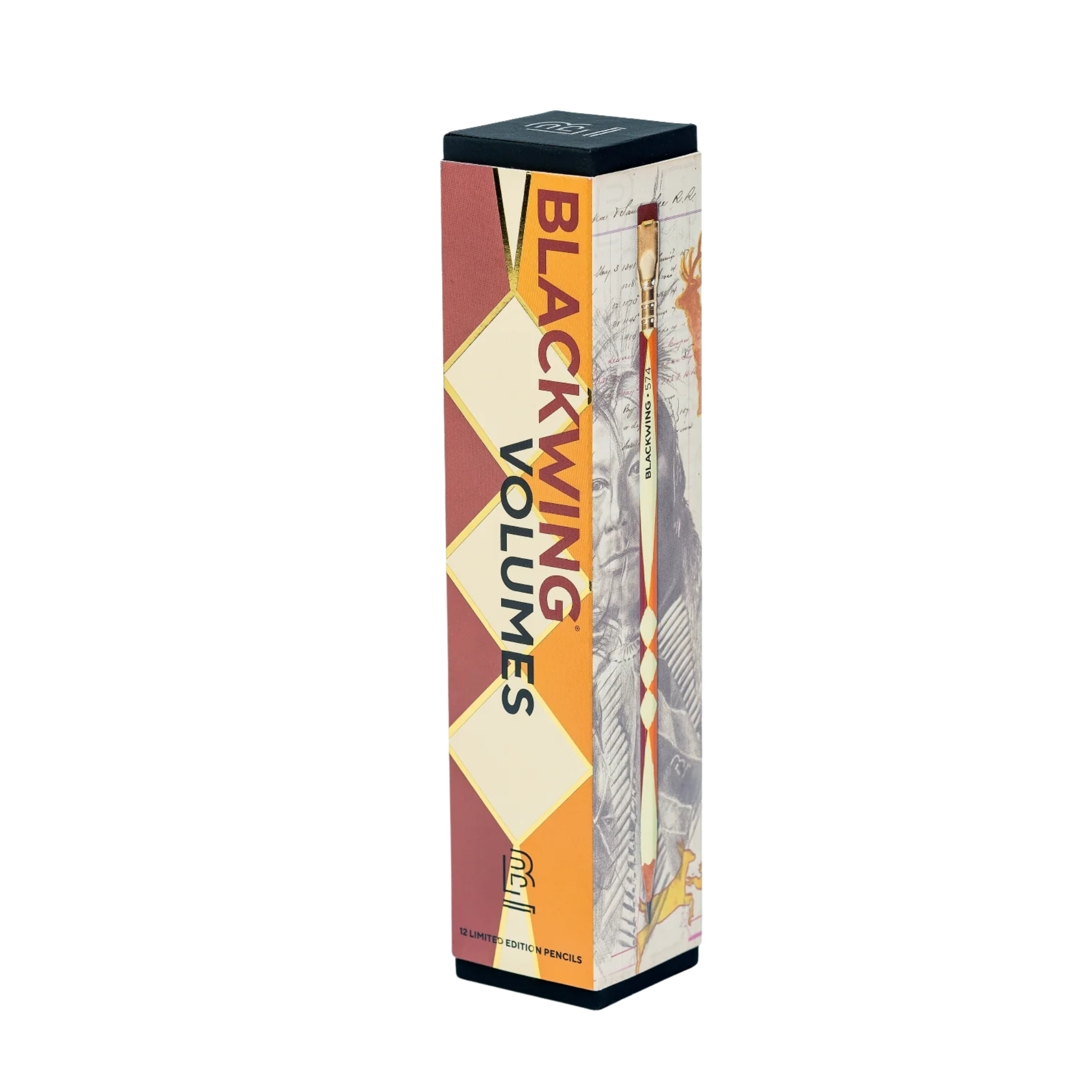 12 set of pencils with Geometric Desigs