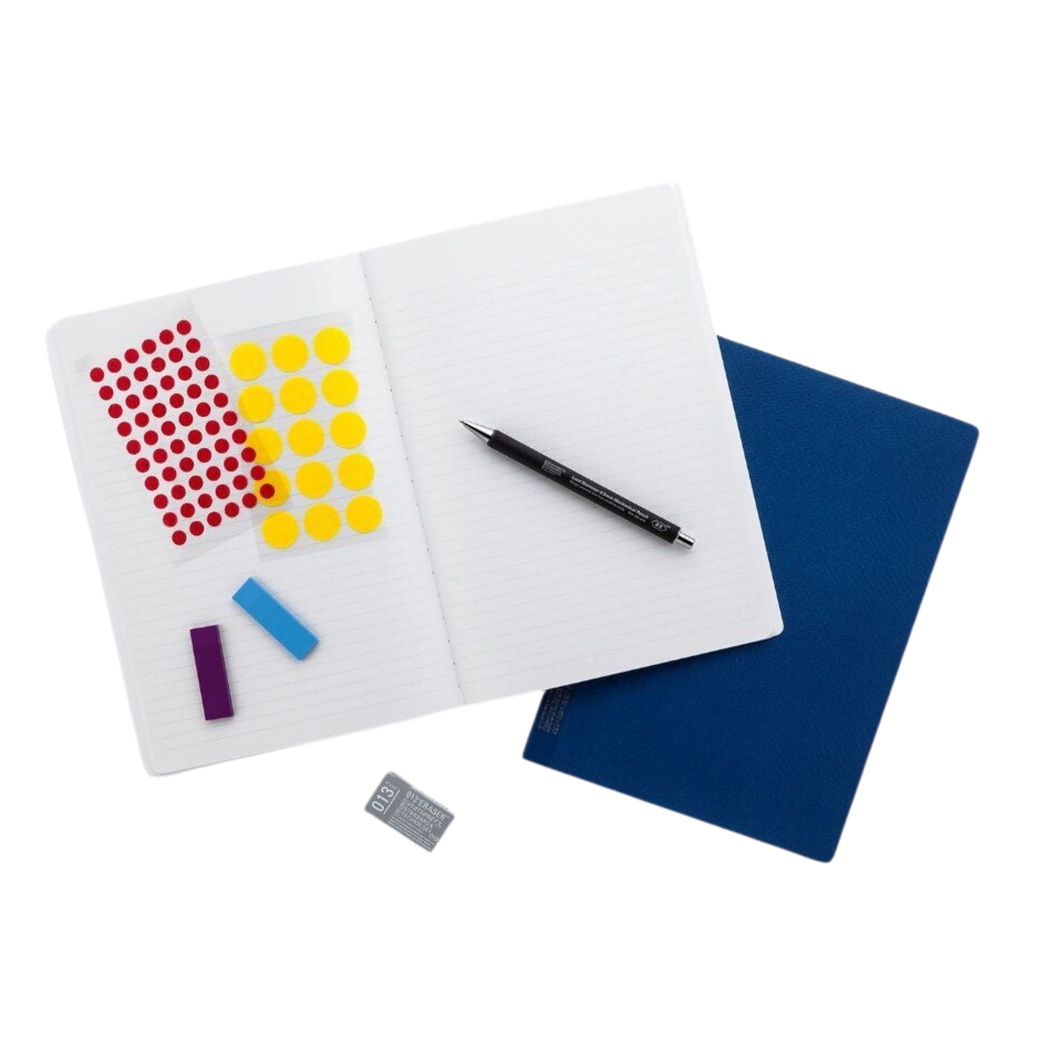 blue notebook lifestyle image