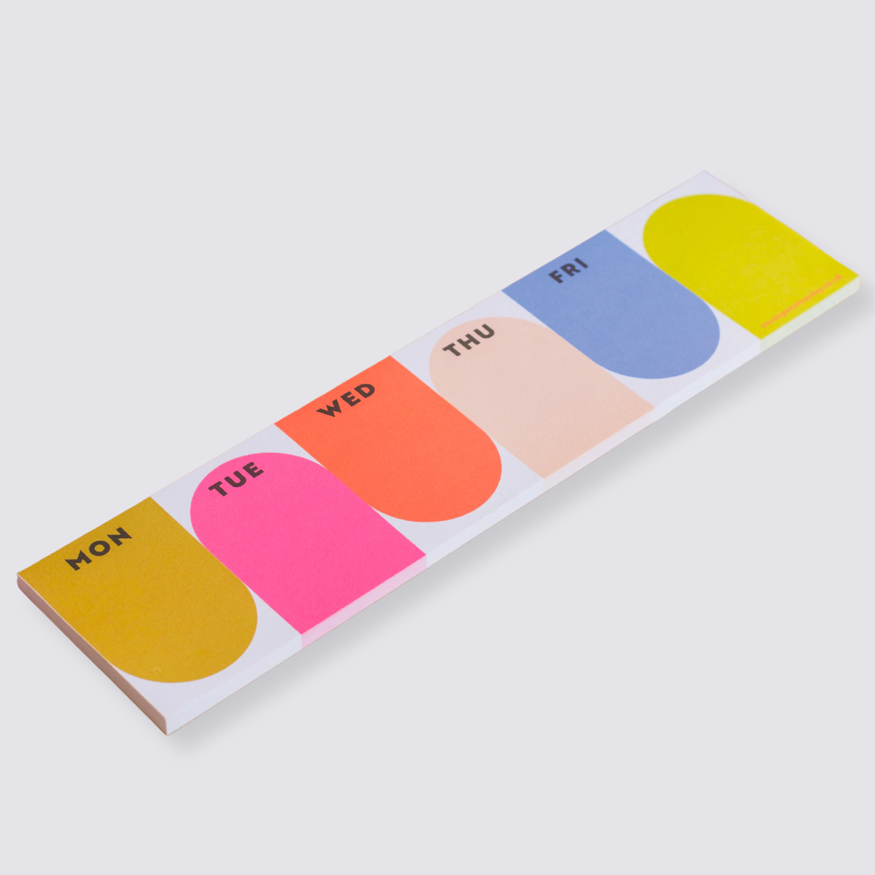 Bright keyboard note pad planner