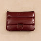 Burgundy Quilted Pencil Case