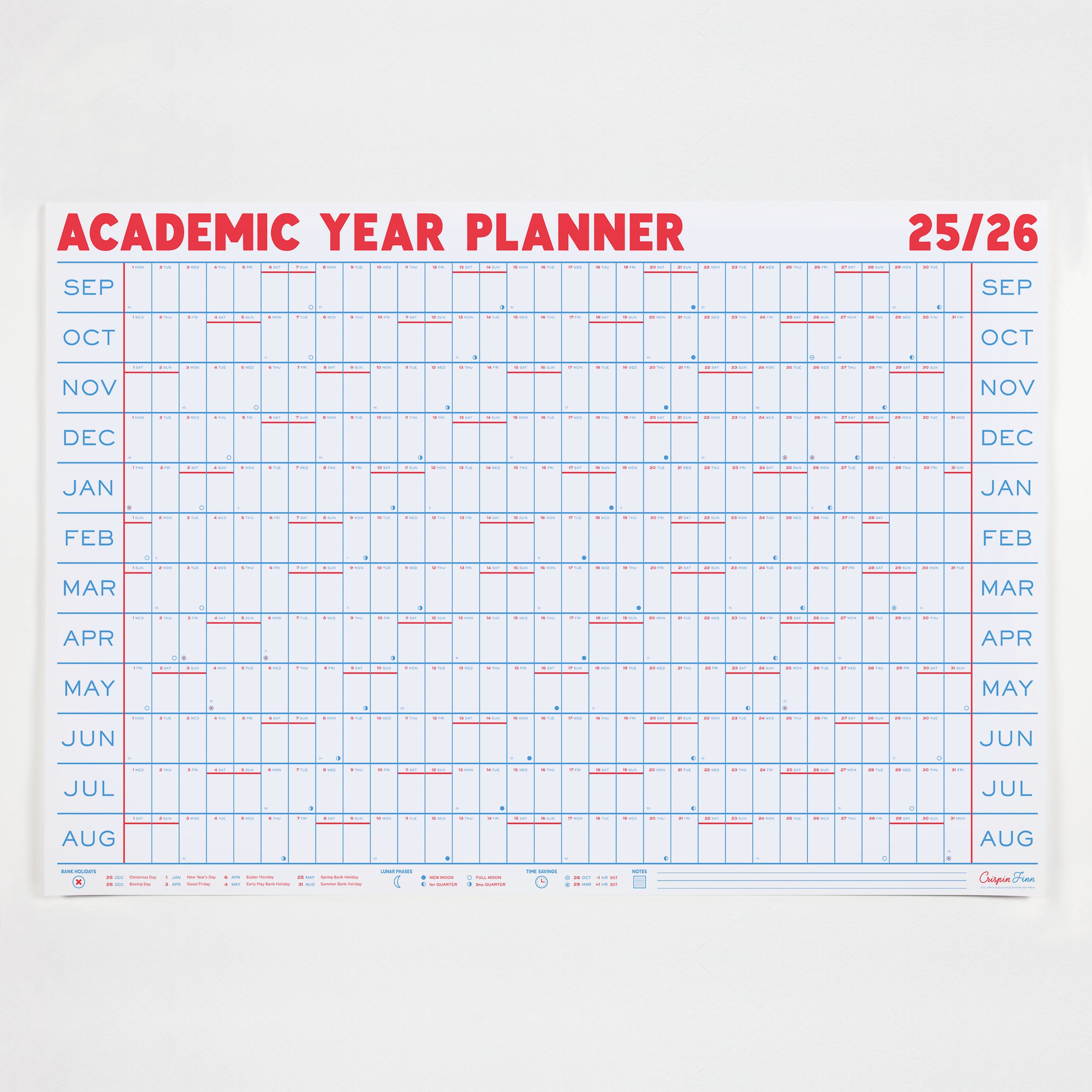 Academic Year Planner 