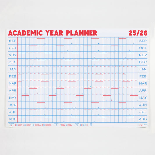 2025-2026 Academic Year Wall Planner