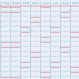 vertical 2025 dated wall planner 