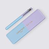 caran dache paul smith lavender and blue fountain pen