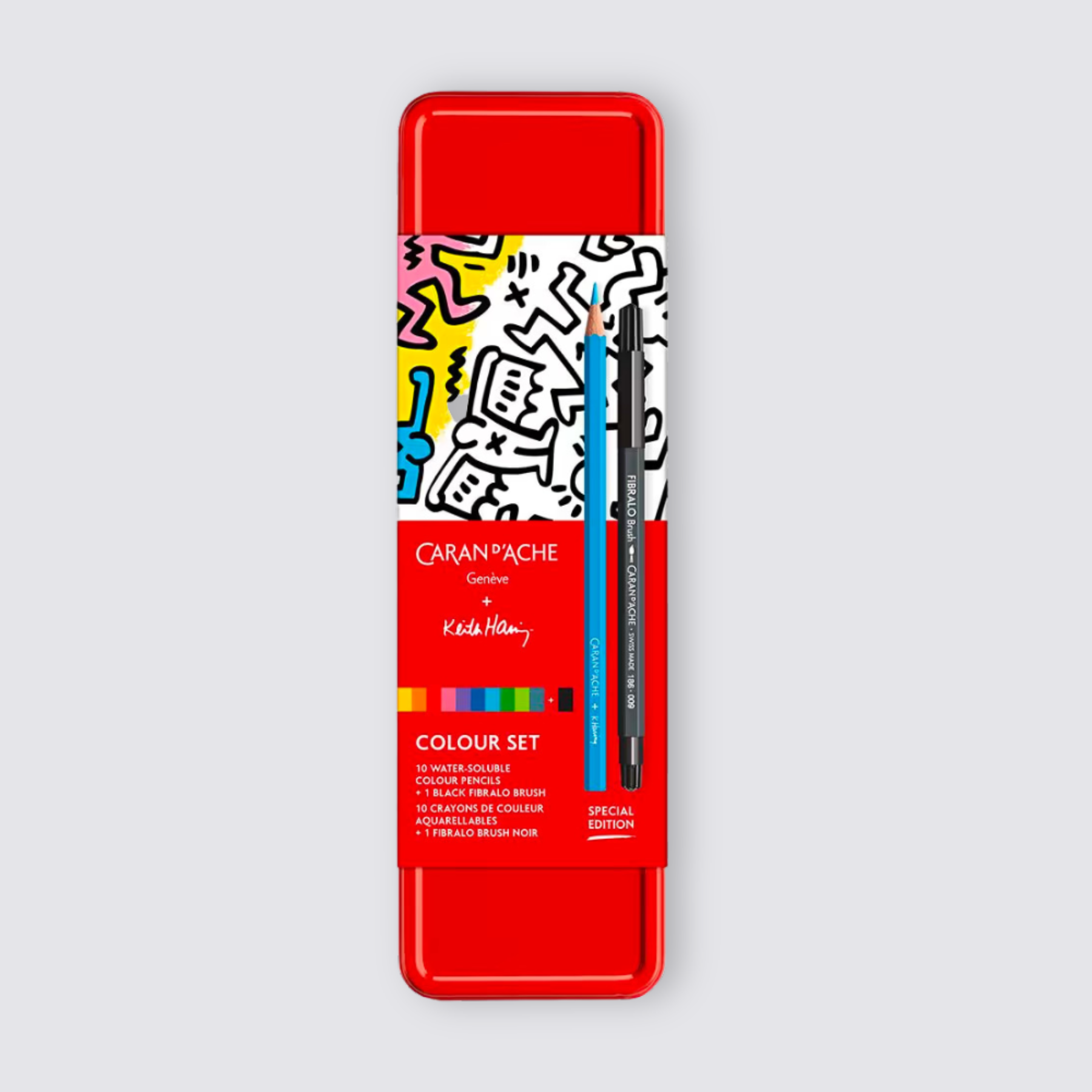 Caran d'ache keith haring colouring pencil set