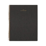 Charcoal Grey Appointed Year Task Planner 2025