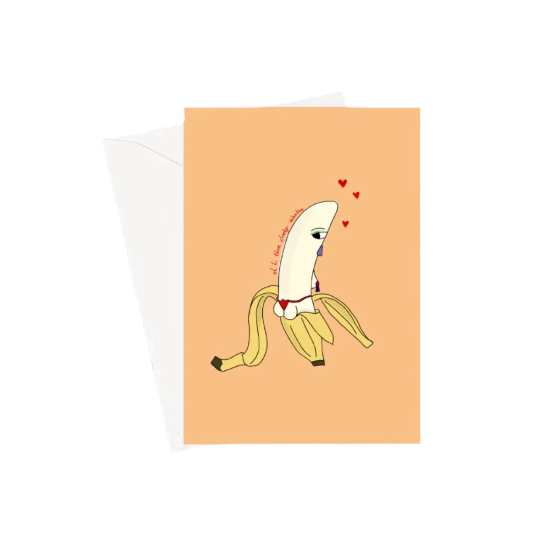 Cheeky Banana valentines card